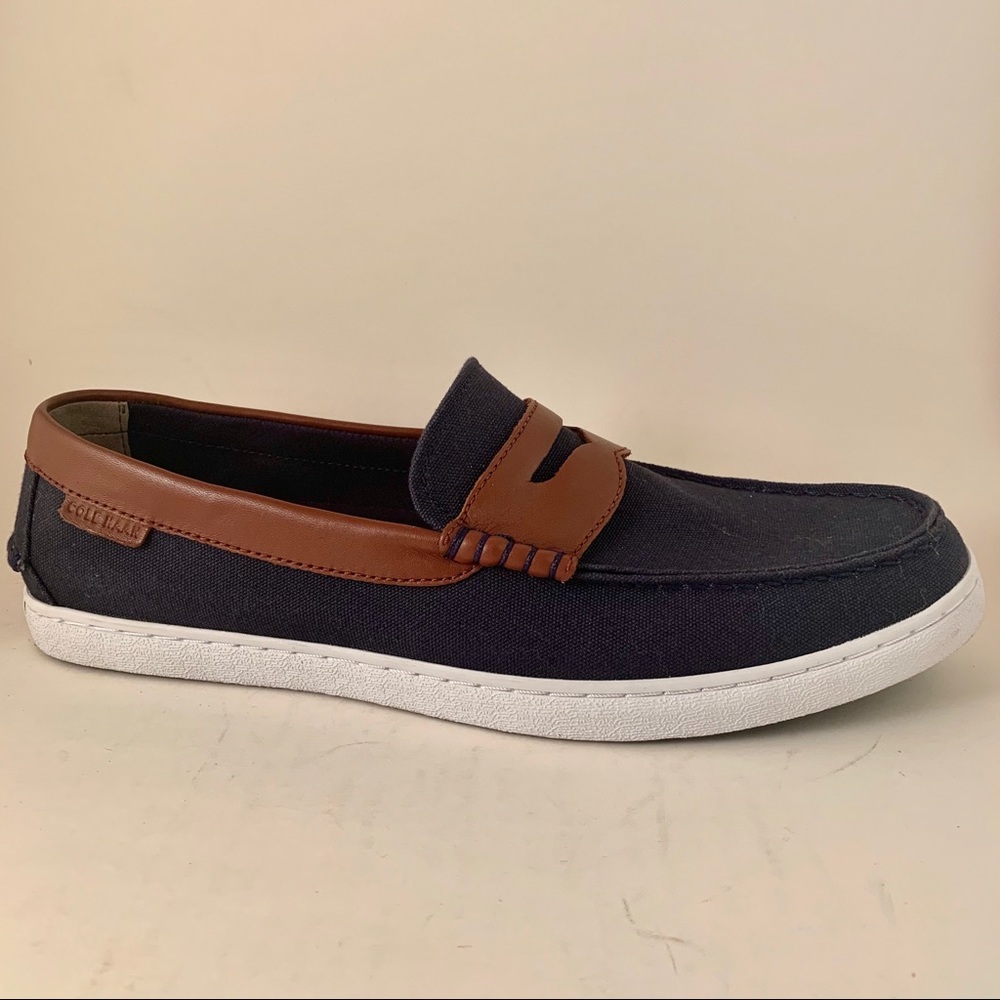 Cole Haan Mens Nantucket Blue Brown Loafer II